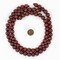 TheBeadChest 12mm Natural Round Wood Beads, Wooden Beads Loose Wood Spacer Beads for DIY Jewelry Making, 4 Sizes (8mm, 10mm, 12mm, 20mm) - Red - Cherry